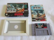 P.T.O.: Pacific Theater of Operations (SNES) Super Nintendo CIB Complete RARE