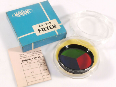 PRL) MONAMI 55mm TRI-COLOR PHOTO FILTER PHOTO FILTER FILTER FILTER FILTER FILTER FILTER  
