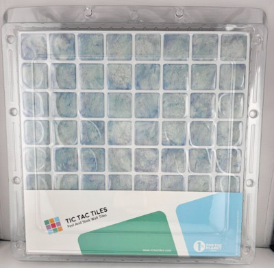 Vetro Aqua 10 in. W x 10 in. H Peel and Stick Decorative Mosaic Wall Tile