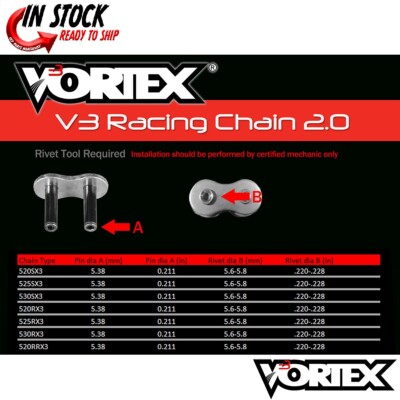 Kawasaki ZX-10R 04-05 Vortex 520 Chain and Sprocket Kit 16