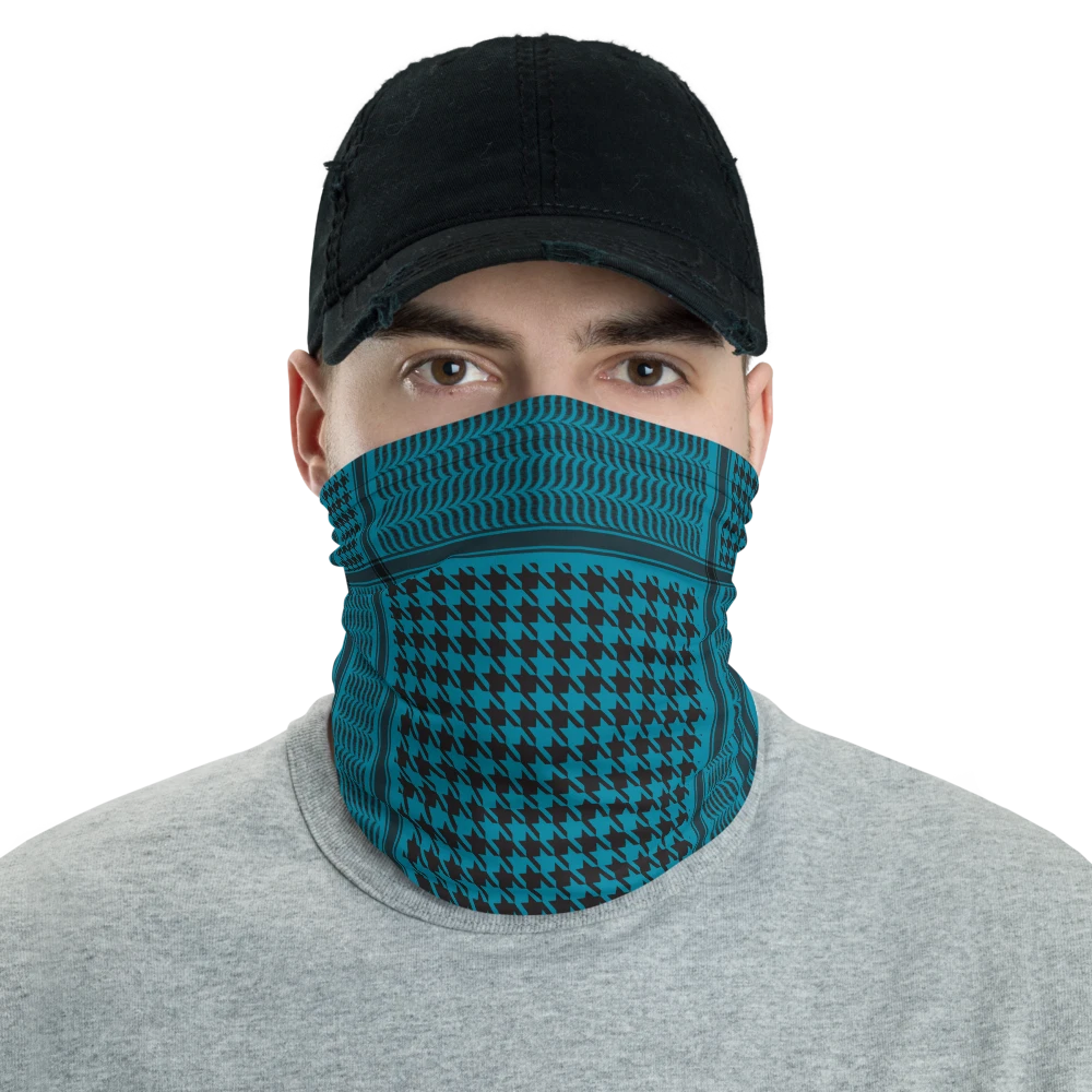 Plain Color Teal Keffyeh Shemagh Print Neck Gaiter
Opens in a new window or tab