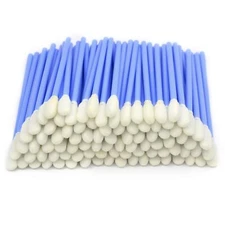 200 Pcs/Blue / 3.66 inch Foam Swab Cleaning Swab Foam Tips Sponge Stick for I...