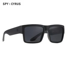 Spy Cyrus Polarized Sunglasses Matte Black Frame Dark Smoke Lens Open Box