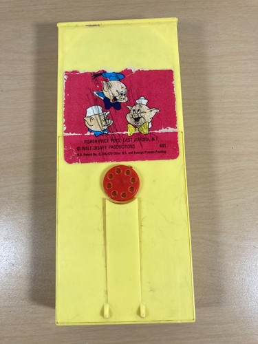 Fisher-Price 1973-1979 Movie Viewer Film Cartridge #481 Three Little Pigs WORKS