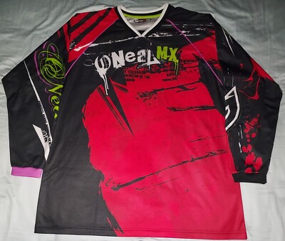 O'NEAL MX MAYHEM JERSEY MEN'S XL RED MOTOCROSS