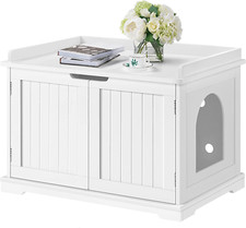 Mobile Lettiera per Gatti in Legno Casette per Gatti Mobiletto per Animali