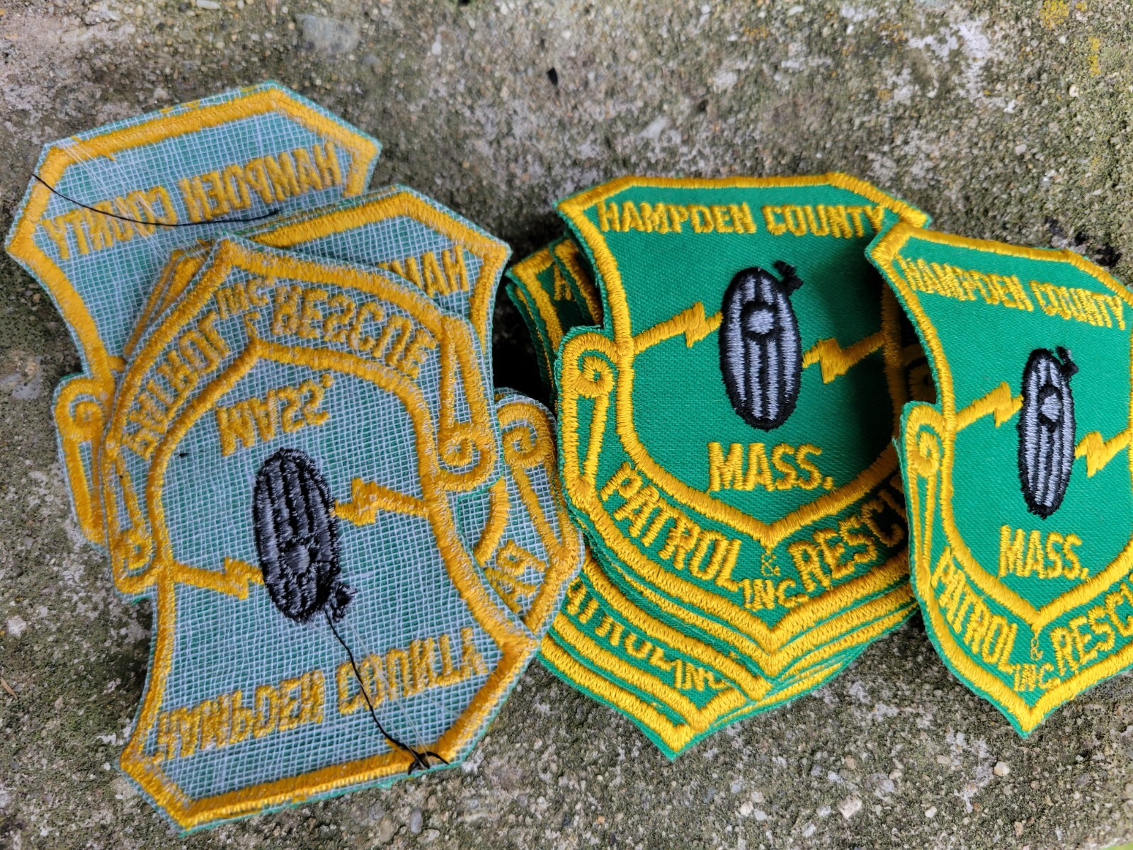 Obsolete Hampden County Patch Lot Patrol & Rescue Unknown Massachusetts