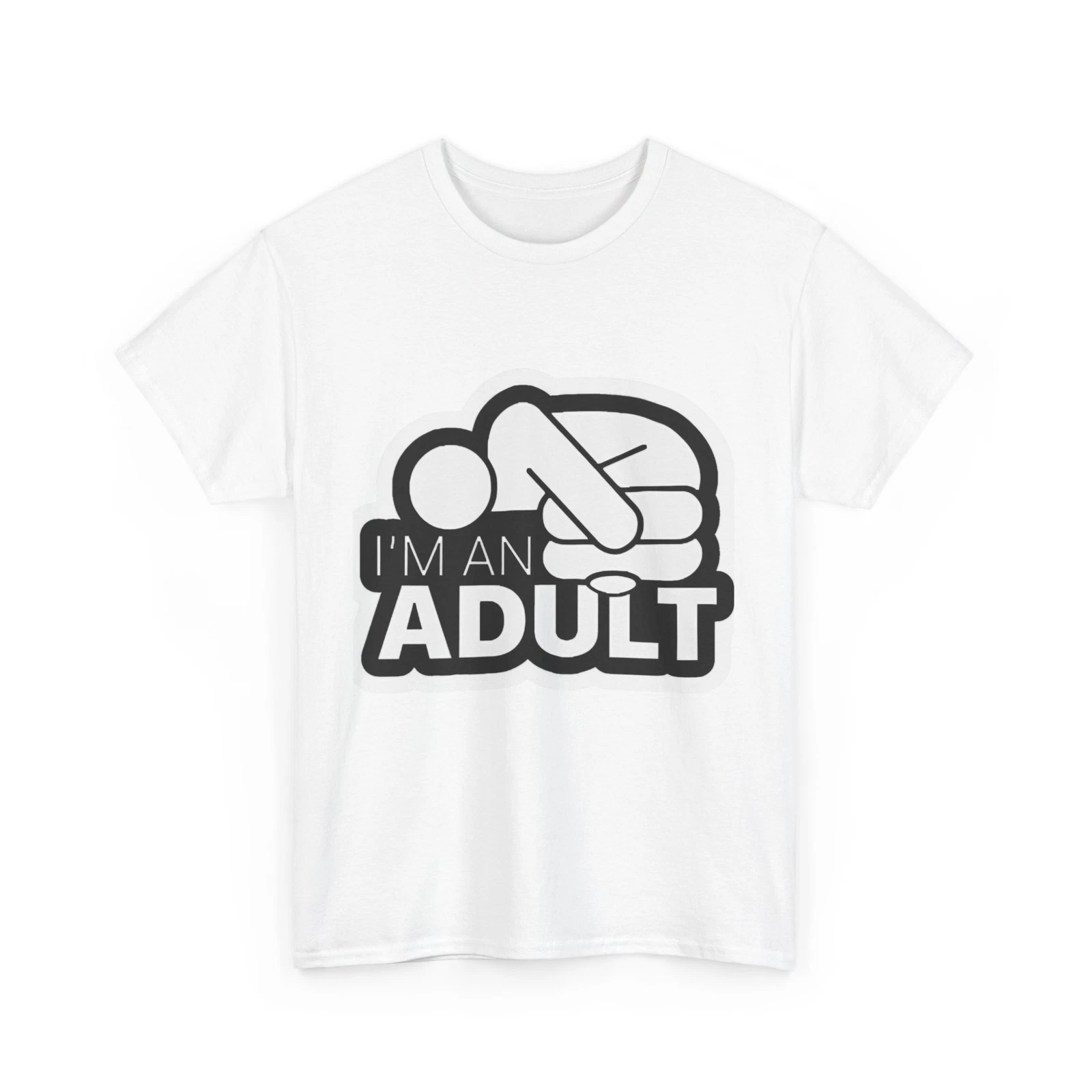 Funny Adulting Cotton Tee, Gift for New Adults, Casual Wear, Humor Shirt,