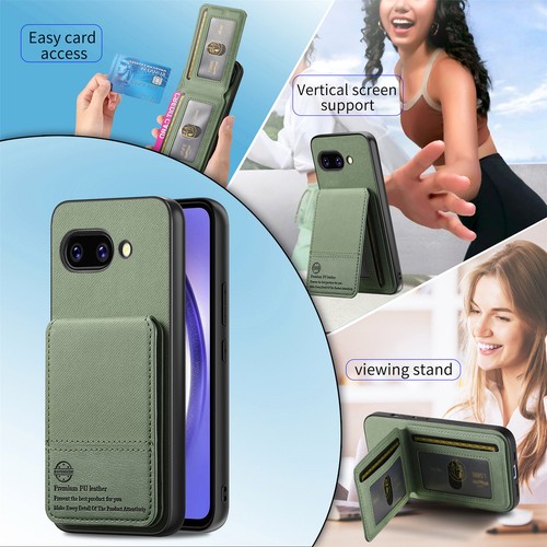 For Google Pixel 9A/9Pro XL/9Pro/9 PU Leather Back Flip Stand Wallet Phone Case - 第 66/89 張圖片
