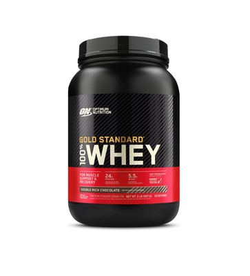 Optimum Nutrition GoldStandard 100% Whey Protein Powder, Dbl Rich Chocolate 3/26
