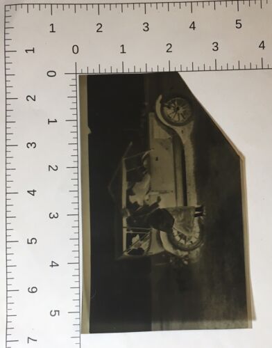 Foto Negativ Antik Auto 20er Jahre Familie Hunde Pose s/w Oklahoma - Bild 3 von 3
