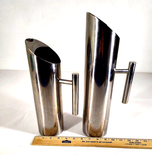 2 Pitchers Stainless Steel Slant Top w/ Floating Handle MCM - Bild 8 von 11