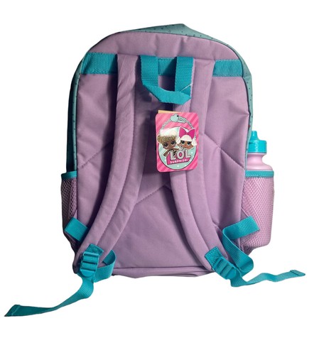Mochila escolar y botella de agua LOL muñecas sorpresa conjunto escolar grande 16,5""x13"" nuevo - Imagen 6 de 9