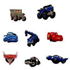8 pcs Disney Cars Lightning McQueen Inspired Charms fits Clogs, Holey Shoes