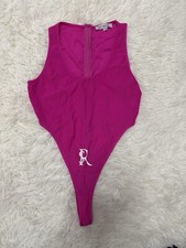 SO REAL Women s Large Hot Pink Bodysuit