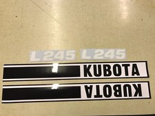 Kubota L245 Hood Decals
