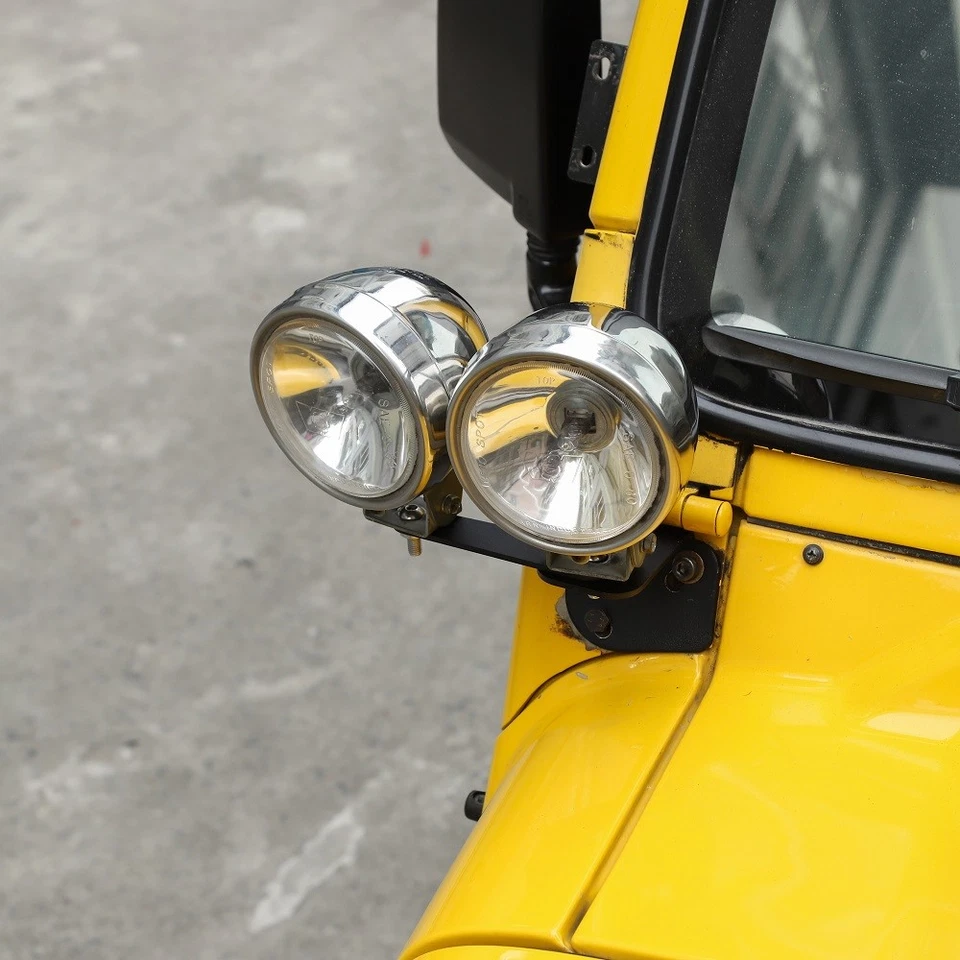 For 1997-2006 Jeep Wrangler TJ LED Light Windshield A-Pillar Mount Brackets Kits — 第 4/4 张图片