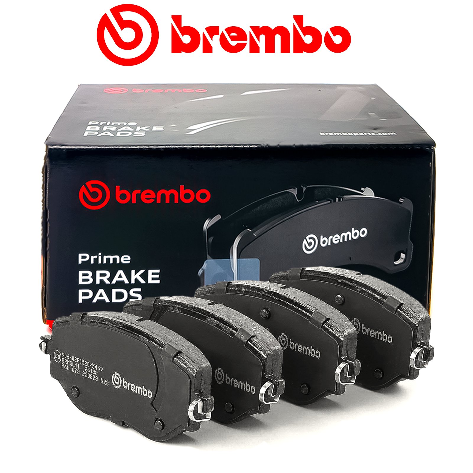 Kit pastiglie freno Anteriori Brembo per Dacia Sandero Jogger Renault Clio