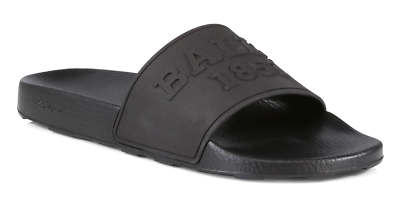 Bally Men\'s Slaim Logo Pool Rubber Slides Sandals in Black Size 8 D - Italy Made Balenciaga Men main image 4