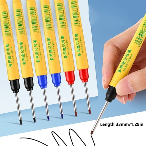 33mm Marker Pen Deep Reach Markers Long Nose Marker for Builders Construction - Picture 6 of 11