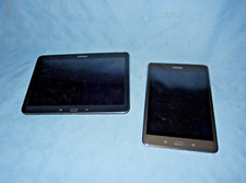 Lot of 2 Tested Unlocked SAMSUNG Tablets - Galaxy Tab A  Galaxy Tab 4