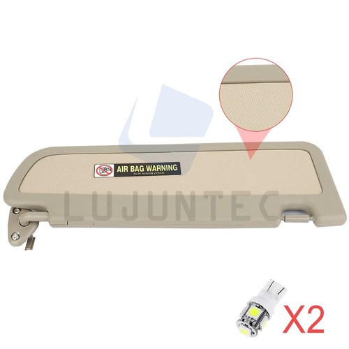 For Honda Civic 06-11 Sun Visor Warm Gray Left Driver +License Plate Lights Free - Picture 11 of 12