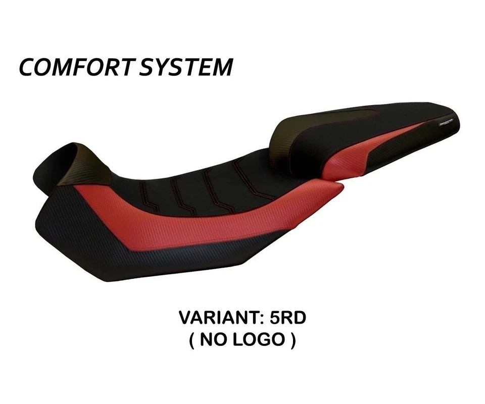 Funda sillín asiento Nuoro 2 Comfort Red(RD)T.I. para APRILIA CAPONORD 1200 2013>2017 Foto 2 de 2