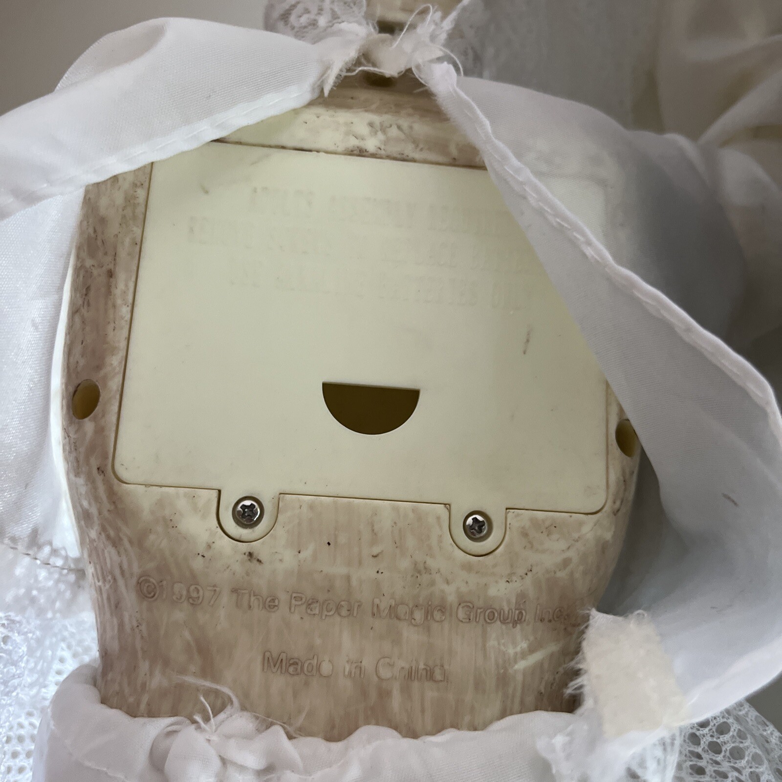 1997 Paper Magic Animated Skeleton Bride & Groom Haunted Halloween Prop – AS IS