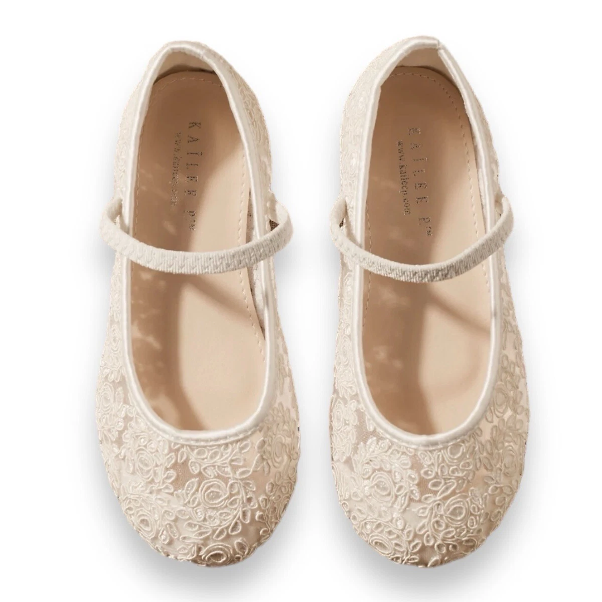 Flower girl crochet hotsell lace ballet flats