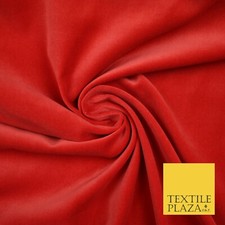 OVER 20 COLOURS- Plain 100% COTTON VELVET Fabric Non Stretch Material Craft 45"