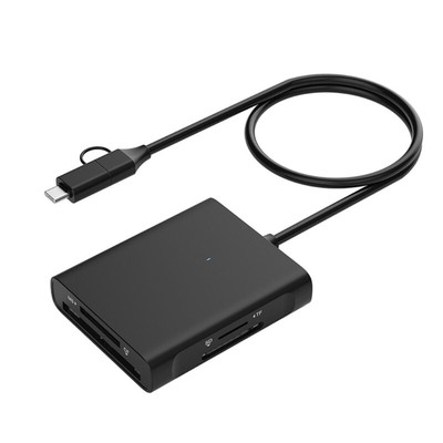 USB 4 in 1 Card Reader Small Size Easy to Carry Supports Multiple Cards