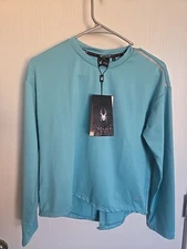 NWT Spyder Active Women's Teal Base Layer Top Small