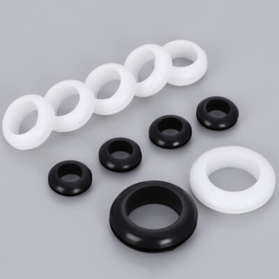 Black White Rubber Wiring Open Grommet,Cable Hole Blanking Wiring Grommets