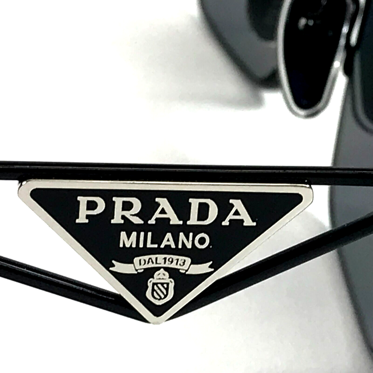 Prada Sunglasses SPRA51 1AB-5Z1 Black Hexagon Frames w Prada Sunglasses SPRA51 1AB-5Z1 Black Hexagon Frames w