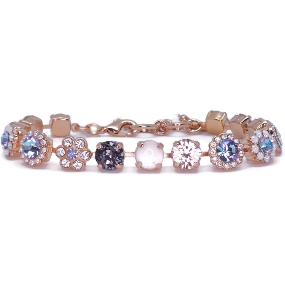 Pulsera Mariana Ice Queen Oro Blanco Gris Vitrail Luz Mezcla Mosaico M1154 Nueva con Etiquetas Foto 4 de 4