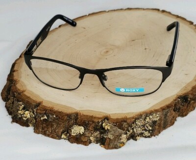 Roxy Lea Eyeglasses Frames Gunmetal and Stripes 50-17-135