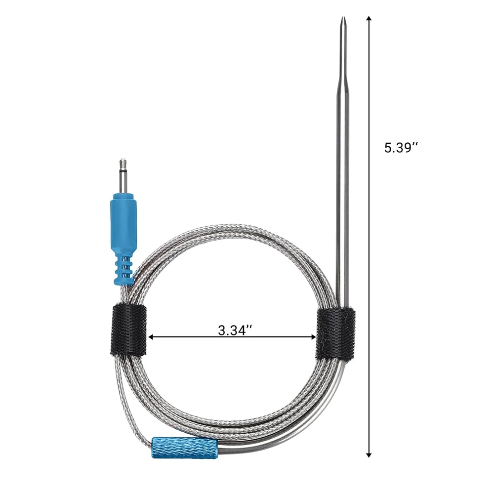Meat Thermometer Colored Probes 6-Pack Set, 47 Inches Stainless Probes Only Comp Meat Thermometer Colored Probes 6-Pack Set, 47 Inches Stainless Probes Only Comp