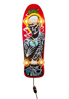 Santa Cruz Kendall Atomic Man Reissue Whiskertin Skateboard Light 