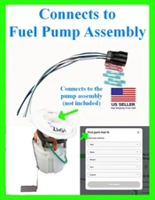 fits Dodge Hellcat Fuel Pump Assembly Connector Plug Wiring Harness Pigtail