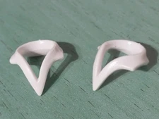 PLAYMOBIL X2 WHITE COLLARS PEAK CITY LIFE CITY LIFE ACCESSORY FIGURE JERSEY BODY