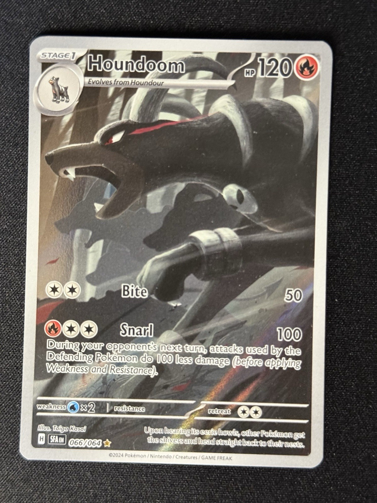 Houndoom 066/064 Sv: Shrouded Fable Holo Pokemon TCG Card NM