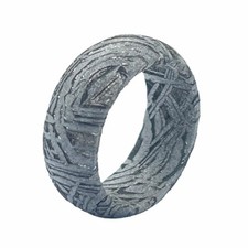 Muonionalusta meteorite ring Meteor Wedding Ring size:9,width 10mm