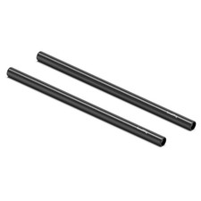 SMALLRIG 15mm Rod 12 Inch 2 PCS, Made of Aluminum Alloy, with 30 cm, Black 