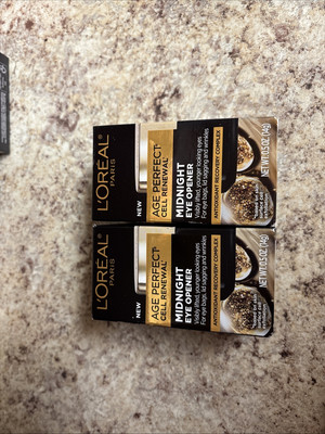 L'Oreal New Age Perfect Cell Renewal Midnight Eye Opener 0.5 oz Lot of 2 NEW