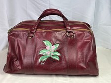 Vintage WILSON Faux Leather Duffle Laurel Valley Golf Club Emblem Arnold Palmer