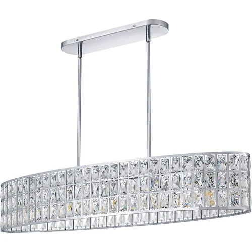 Polished Chrome  Linear Chandelier from the Gibson Collection - Picture 2 of 7