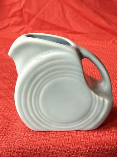Fiestaware Sky Mini Disk Pitcher 5 oz Homer Laughlin USA