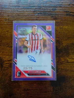 Matthias Ginter Auto /75 - Topps Chrome Bundesliga 25/26 SC Freiburg