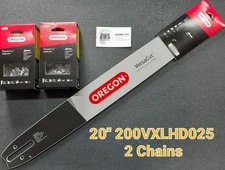 20" Oregon Fits Stihl Chainsaw Bar & 2 Chisel Chains 200VXLHD025 3/8 050 72 DL