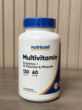 Nutricost Multivitamin w/ Probiotics, Minerals - 120 Capsules (FREE SHIPPING)